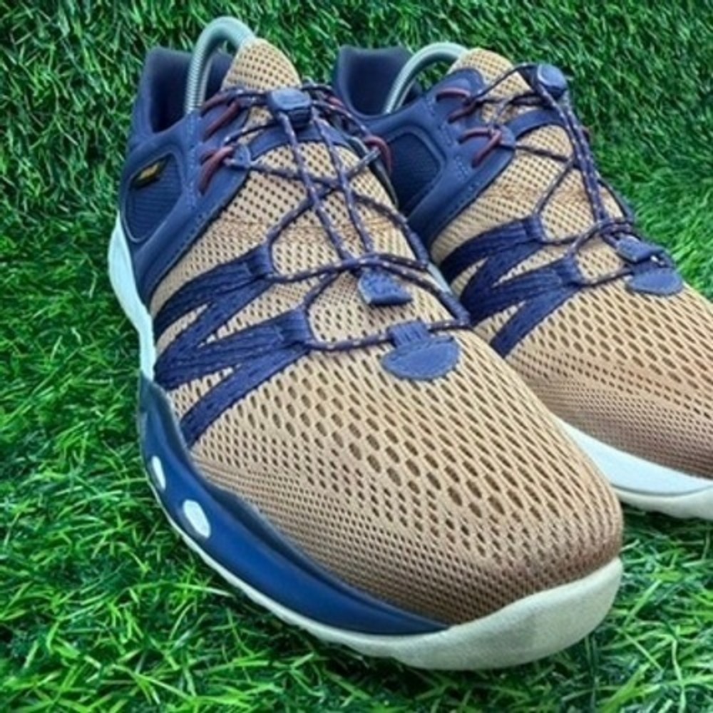 Teva Arrowood Swift Mens 10‎ Hiking Sneakers Tan Navy Blue Mesh 1099438 Low Top
